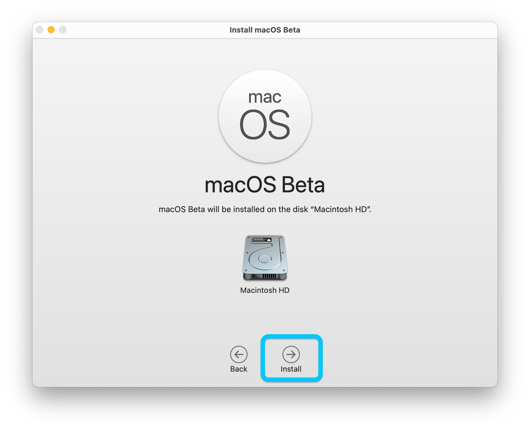 is the new beta apple software update available for mac book air 2015